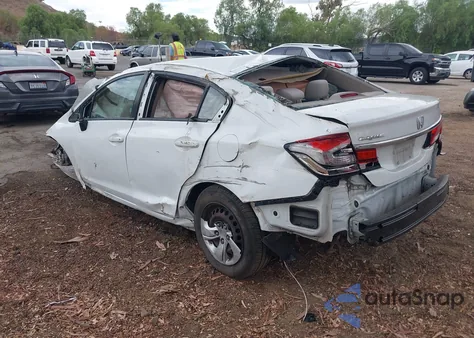 2015 Honda Civic Lx z USA, uszkodzony, nr VIN 19XFB2F56FE219726